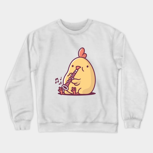 Clarinet Chick Crewneck Sweatshirt by zoljo